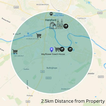 Hereford - Mayflower Coach House, Modern 2 Bedroom Property With Parking, Located South Of Hereford City, Suitable For Small Family, Couple Or Contractors - Sleeps Up To 5 Guests - Hosted By Rentmyhouse Buitenkant foto